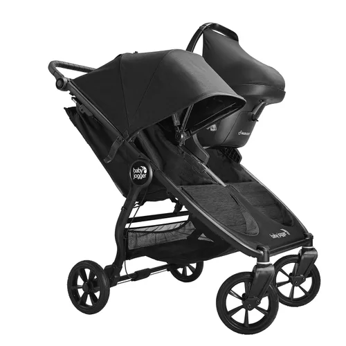 Vista 3 de Baby Jogger Maxi COSI, Be Safe, Adaptador de asiento de coche Cybex Compatible con cochecito doble City Mini 2, cochecito doble City Mini GT2