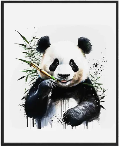 Vista 32 de WIldlife - Póster impreso de pez pescador, impresiones abstractas de animales de acuarela, obras de arte de naturaleza para sala de estar