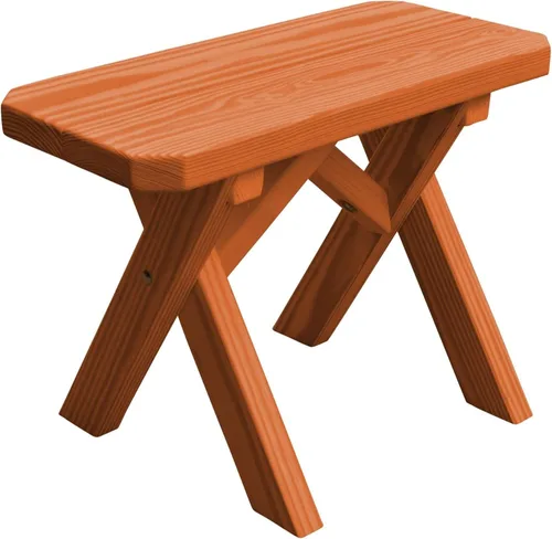 Vista 52 de Furniture Barn USA Pine - Banco cruzado de 2 pies, color negro