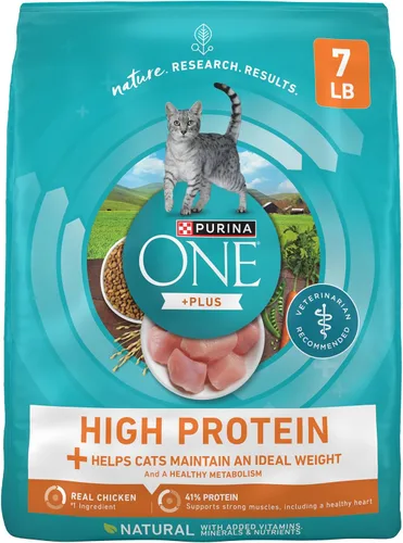 Vista 11 de Purina ONE Alto Contenido de Proteínas, Peso Saludable Más Peso Ideal Con Pollo Comida Seca Para Gatos - Bolsa de 3.5 lb