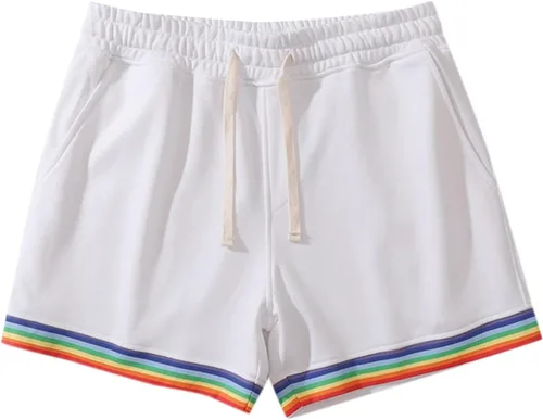 Vista 5 de Pantalones cortos de entrenamiento para hombre, estilo casual, elástico, cintura media, con cremallera, bolsillo, deporte, correr, atletismo