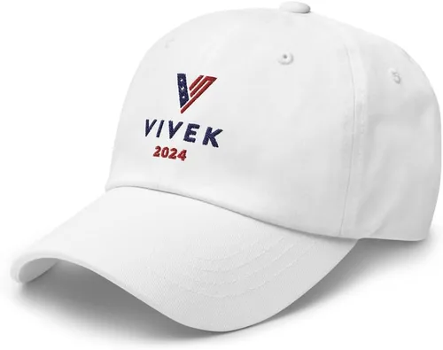 Vista 3 de Sombrero oficial Vivek 2024 (gorra bordada para papá) Campaña Vivek Ramaswamy 2024
