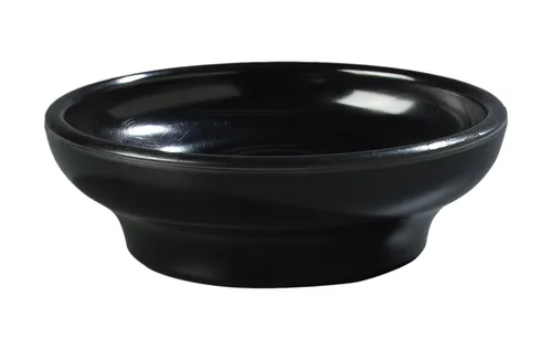 Vista 4 de Carlisle FoodService Products 087503 Plato de salsa de melamina, 5 oz de capacidad, negro (caja de 48)