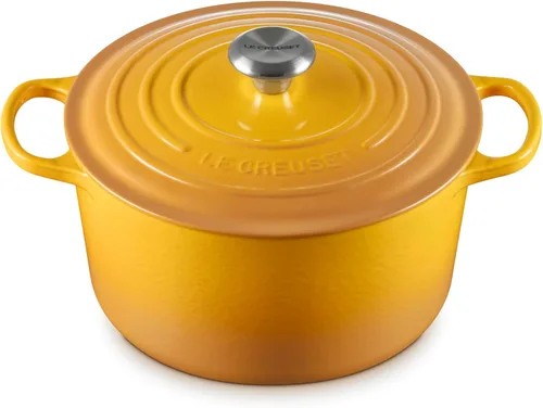 Vista 12 de Le Creuset Horno redondo profundo Signature de hierro fundido esmaltado, 6.5 cuartos de galón., Artichaut