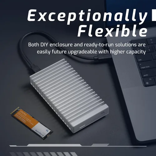 Vista 4 de OWC Express 1M2 80G USB4 80Gb/s Caja portátil NVMe M.2 SSD