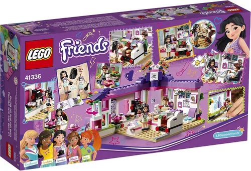 Vista 5 de LEGO 41336 Friends Art Café de Emma - Juego de muebles (378 piezas)