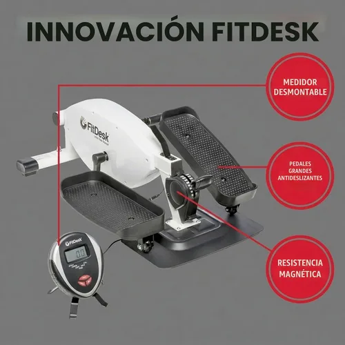 Vista 7 de FitDesk Under Desk Bike Exercise Machine, Compact Magnetic Pedal Exerciser, Mini Elliptical, Quiet Seated Cardio Trainer for Home Office Workouts