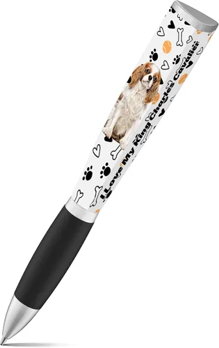 Vista 15 de Bolígrafo I Love My Dog (1 bolígrafo, 3 caras) bolígrafos lindos de cumpleaños para perros, bolígrafos divertidos, regalos para mujeres y perros