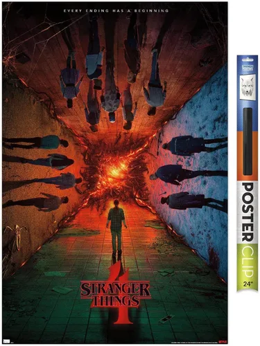 Vista 13 de Trends International Netflix Stranger Things: Temporada 4 - Póster de presentación con el grupo, para pared, de una hoja, 14.725 x 22.375 pulgadas
