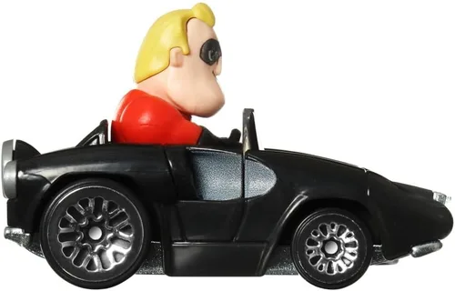 Vista 3 de Hot Wheels RacerVerse - Vehículo fundido a presión con Mr. Incredible Driver escala 1:64