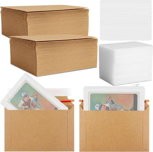 Vista 8 de 200 piezas de suministros de envío de tarjetas de intercambio Blanco