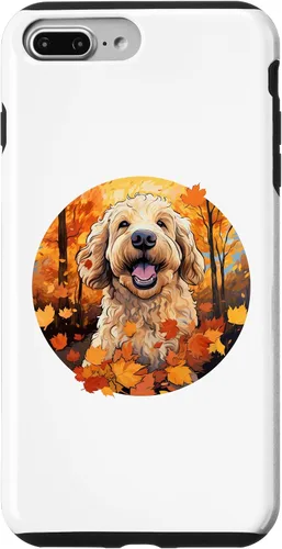 Vista 12 de Goldendoodle Autumn Funny Dog Fall Case for iPhone 17
