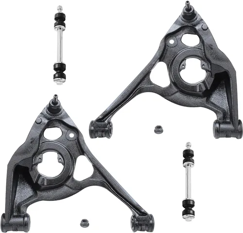 Vista 64 de Detroit Axle - Barras estabilizadoras de brazos de control delanteros 4WD para Ford 2005-2008 F-150 Lincoln Mark LT, 2 brazos de control superiores