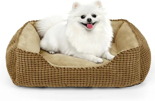 Vista 20 de MIXJOY Cama Ortopédica Rectangular Lavable para Perros Pequeños, Medianos y Grandes, Suave Calmante, Cama Duradera para Cachorros Durmientes Cojín