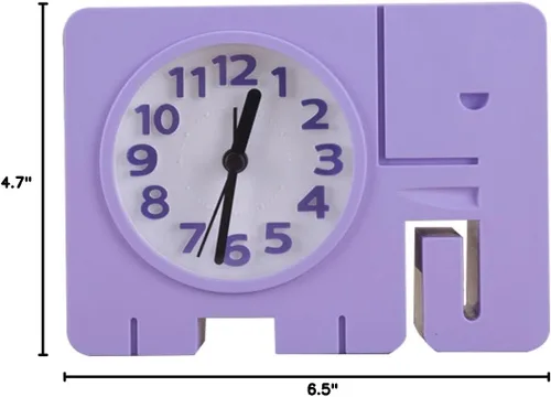 Vista 7 de Cool Home - Reloj despertador para niños, diseño único de elefante, para sala de estar