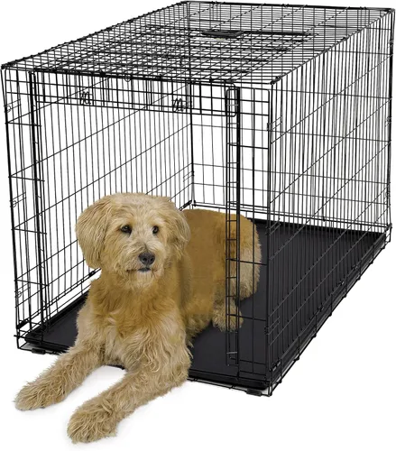Vista 3 de Jaula de perro MidWest Homes for Pets, Puerta única, Negro