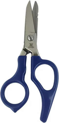 Vista 3 de Zeluga 12-229 Tijera de electricista de acero inoxidable resistente de 5 pulgadas con mango ergonómico