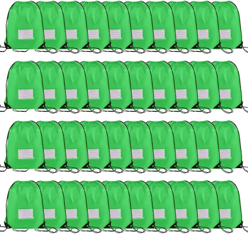 Vista 46 de CODOBON Paquete de 20 bolsas con cordón, mochila de cuerda de dibujo a granel, bolsa de bricolaje para gimnasio, deportes, bolsa para mujeres