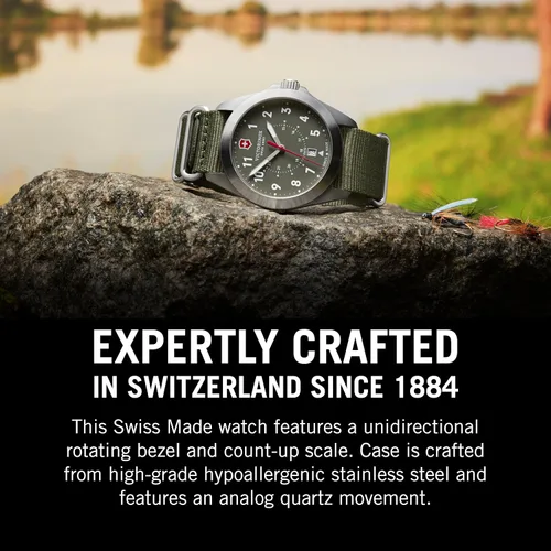 Vista 6 de Victorinox Reloj Swiss Army Heritage Reloj suizo de alta calidad para hombre Reloj de pulsera analógico de acero inoxidable Gran regalo