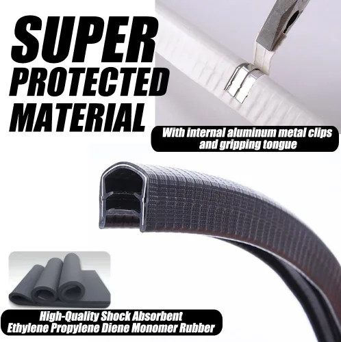 Vista 2 de MAXPRO Protector de cubierta de patineta, protección de borde de cubierta de longboard, cubierta de goma duradera que absorbe los golpes con Negro