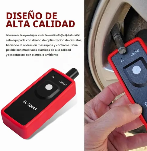 Vista 5 de EL-50449 Herramienta de reinicio TPMS, herramienta de programación TPMS de reinicio del sensor de presión de neumáticos, compatible con Lincoln
