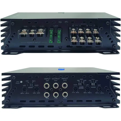Vista 2 de BLAUPUNKT AMP1404 1500W CAR Audio Amplificador de 4 canales (AMP1404)