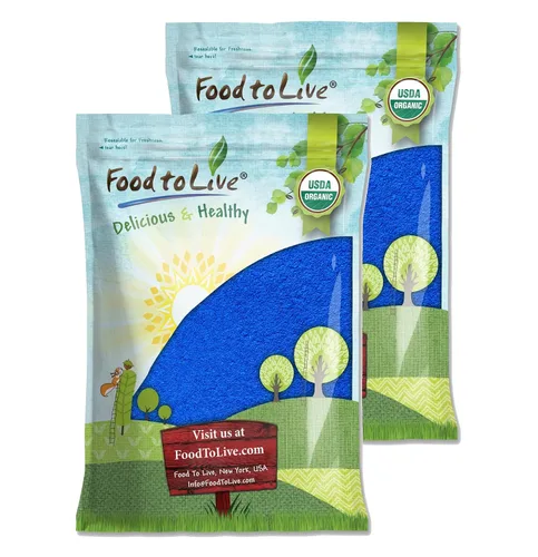 Vista 8 de Food to Live Polvo de espirulina azul orgánico, 1 libra, sin OMG, extracto de algas azul verdoso puro crudo, vegano, no irradiado, ideal para jugos