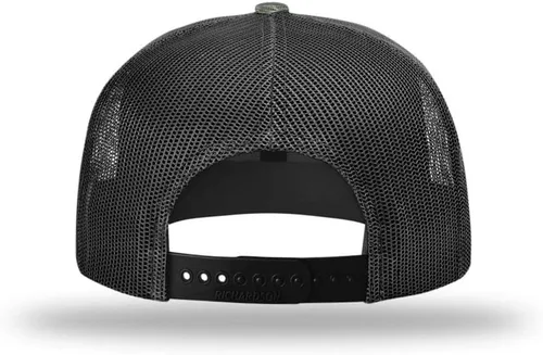 Vista 5 de Richardson 511 Wool Blend Flatbill Trucker Caps Sombreros de camionero en blanco OSFM