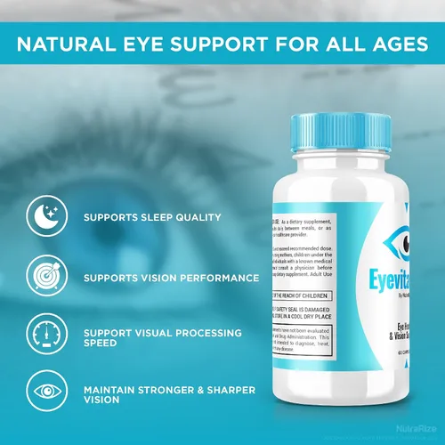 Vista 7 de Eyevita Plus Cápsulas - Apoyo integral para tu vista, Eyevita Plus Advanced Eye Nutrition, vitaminas oculares, fórmula totalmente natural