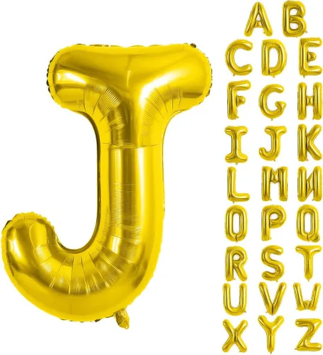 Vista 47 de Globos de letras azules de 40 pulgadas, globo grande del alfabeto de aluminio de Mylar para decoración de cumpleaños, boda, aniversario, graduación