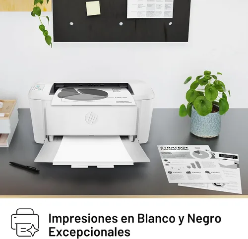 Vista 11 de Impresora inalámbrica en blanco y negro HP LaserJet M110w, impresión, velocidades rápidas, configuración fácil, impresión móvil, ideal para equipos