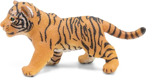 Vista 5 de Papo - Figura realista de tigre bebé - A partir de 3 años - Colección Wild Life - Juego educativo para jóvenes felinos - Juguete de idea de regalo