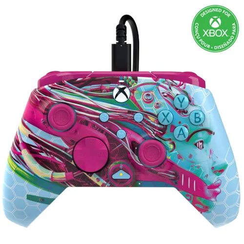 Vista 23 de PDP Gaming Xbox Series X S Red Bundle: REMATCH Wired Gamepad Controller & AIRLITE Wired Headset with Mic, Licensed Xbox One Gamepad, Customizable
