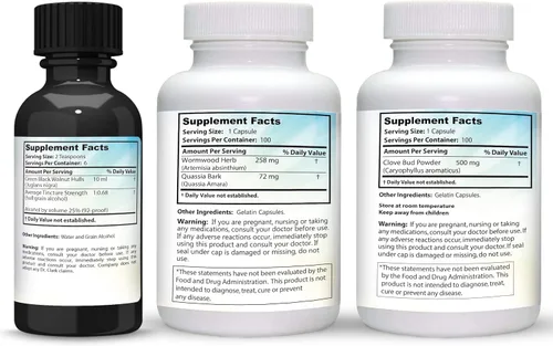 Vista 2 de Kit de limpieza para-Cleanse de Dr Clark Store con Mimosa Pudica - Ayuda a mantener la función intestinal óptima, la salud intestinal y la digestión
