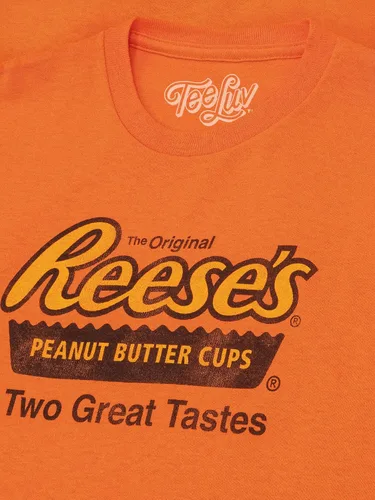 Vista 2 de Tee Luv Big Boys Reese's Peanut Butter Cups Shirt - Camisa Reeses Candy para niños