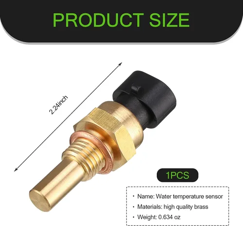 Vista 2 de Sensor de temperatura del agua del motor de automóvil, sensor de temperatura de enfriamiento, piezas de repuesto para sensor de contacto sensible