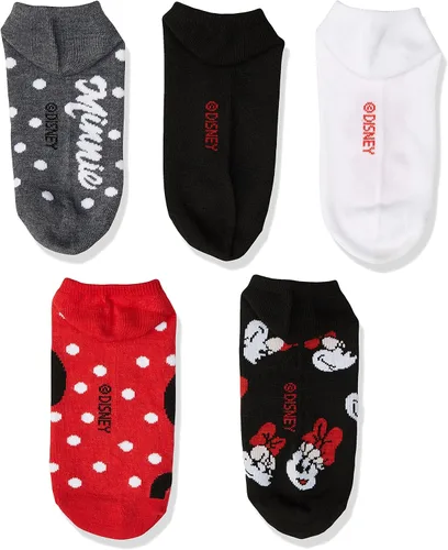 Vista 3 de Disney Minnie Mouse Womens 5 Pack No Show Socks