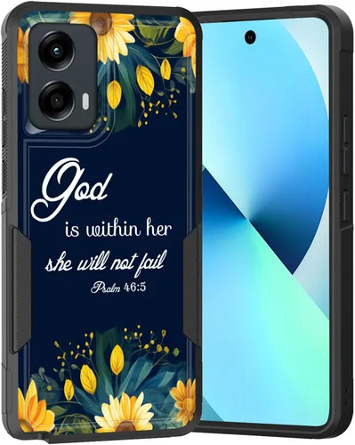 Vista 177 de para Moto G Play 4G 2024, funda de dos capas híbrida resistente y a prueba de golpes, PC duro + silicona suave protectora para Motorola Moto G Play