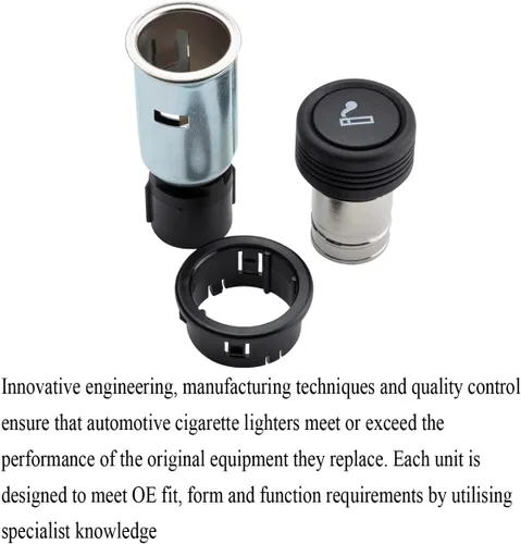 Vista 2 de Ensamble de zócalo para encendedor de cigarrillos compatible con Ford E150 E250 E350 F150 F250 F350 F450 Super Duty Fusion OEM#XC3Z-15055-AA