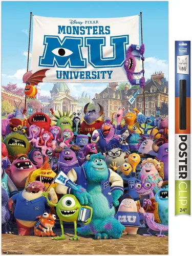 Vista 16 de Trends International Disney Pixar Monsters University - One Sheet Wall Poster, 14.725" x 22.375", Barnwood Framed Version