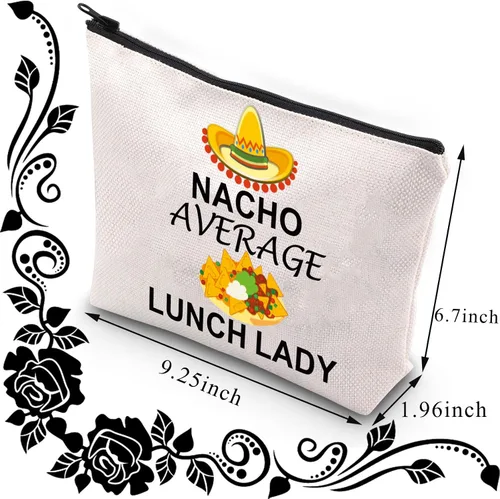 Vista 2 de BDPWSS Almuerzo Señora Cosméticos Bolsa Almuerzo Señora Regalo de Apreciación Para Almuerzo Personal Almuerzo Ayudante Cafetería Trabajador Bolsa