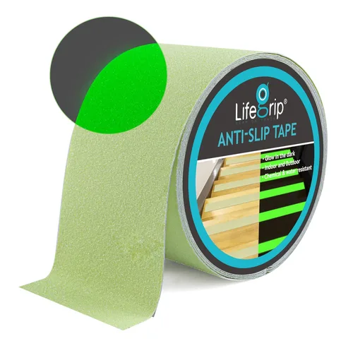 Vista 28 de Lifegrip - Cinta de tracción antideslizante, cinta de fricción de 1 pulgada x 15 pies, el mejor agarre, adhesivo abrasivo para escaleras, peldaños