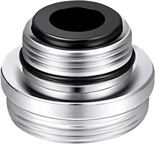 Vista 9 de SCAQ1 - Adaptador de caché estándar de 15/16 pulgadas, 27T a 55/64 pulgadas, 27T, latón macizo cromado, adaptador macho a macho para fregadero