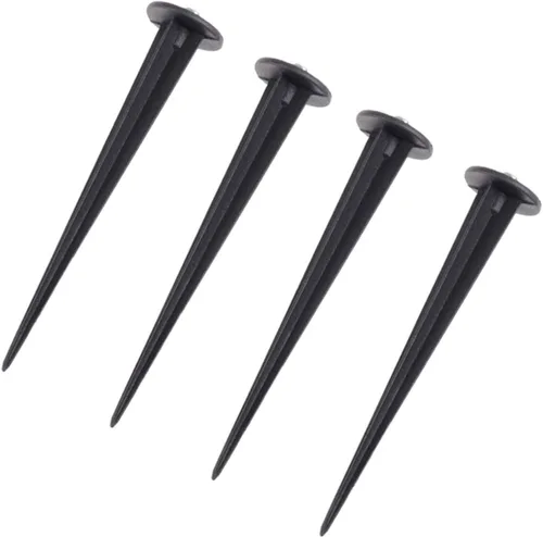 Vista 8 de 4 estacas de repuesto para luz solar de camino, accesorios de luces solares con tornillo M5 para pasarela, patio, jardín y patio