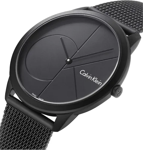 Vista 3 de Calvin Klein Minimal - Pulsera de malla para hombre con logotipo CK