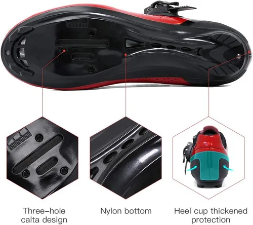 Vista 4 de Santic Zapatos de ciclismo unisex para interiores y ciclistas, adecuados para look Delta y Peleton