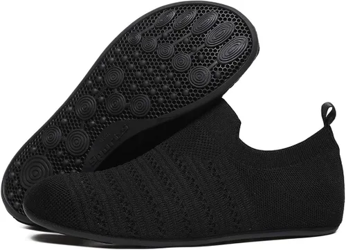 Vista 6 de QZKDM Pantuflas ligeras de agarre para interiores y exteriores, antideslizantes, para ejercicio, yoga, para hombres y mujeres