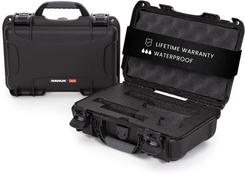 Vista 8 de NANUK Hard Case with Custom Foam Insert for Glock, IP67 Waterproof & Crushproof, Rugged Construction for Ultimate Protection, Made in Canada Canela