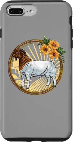 Vista 9 de Funda con borde de girasol para iPhone 15 Meat Goat Boer Buck