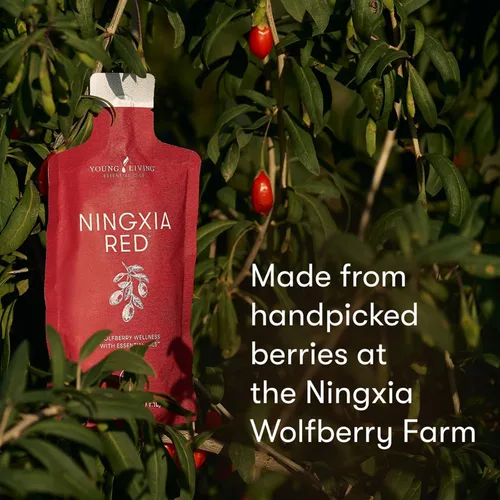 Vista 6 de NingXia Red Singles 2oz. - Paquete de 30 aceites esenciales de Young Living